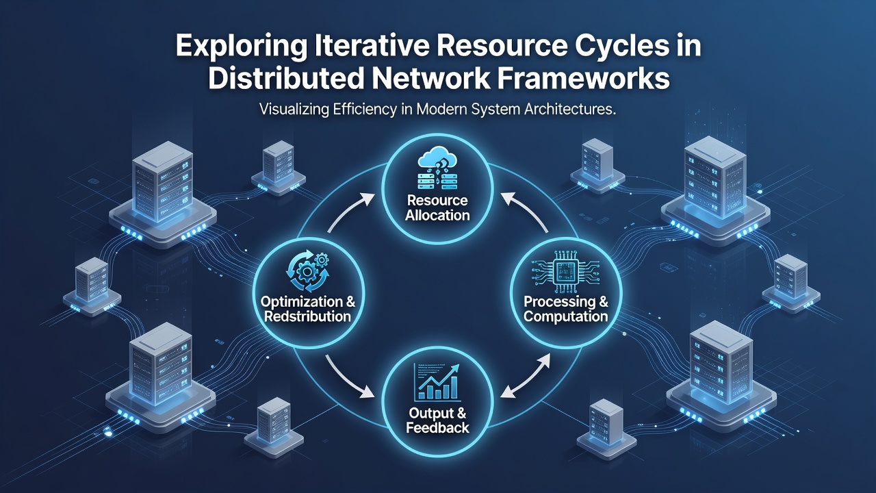 Visualization of feedback loops and telemetry flow in iterative resource management systems